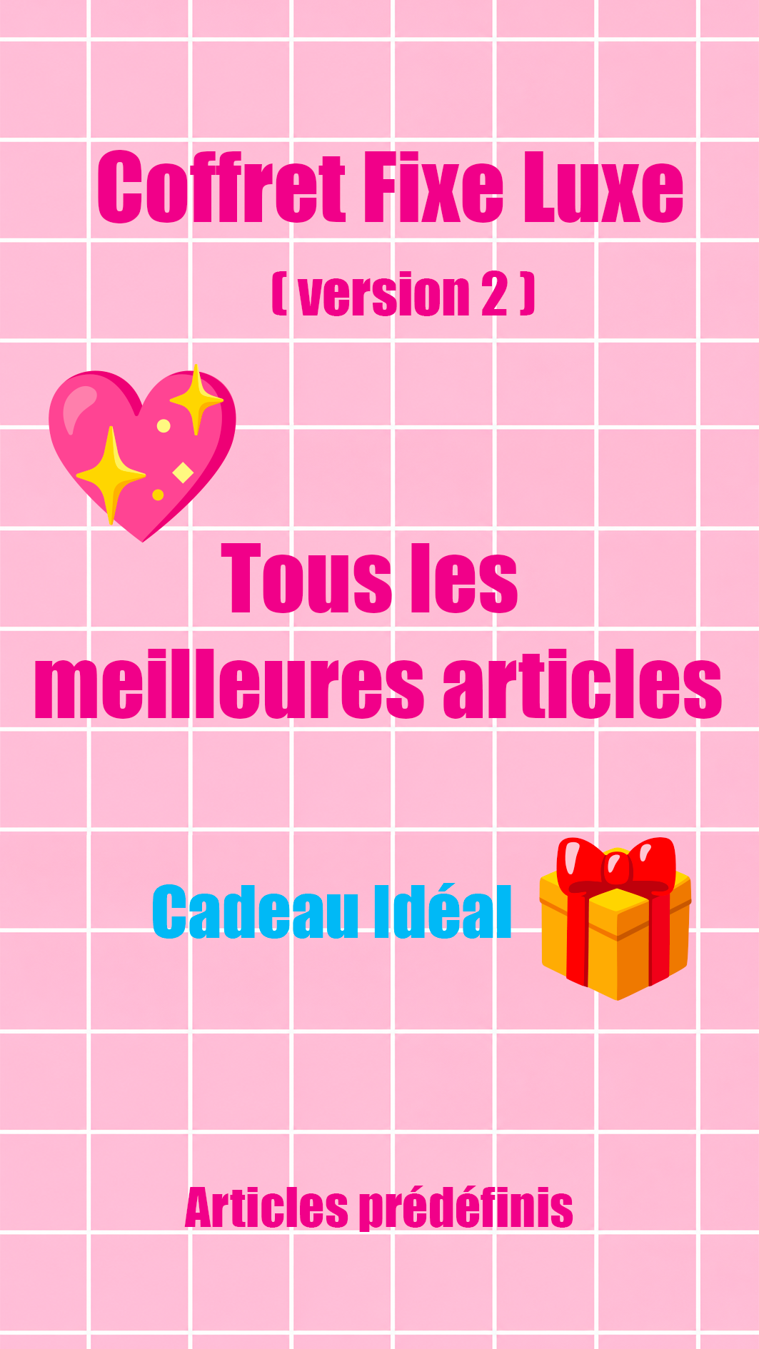 🎀Coffret Fix Lux-version2 🎀