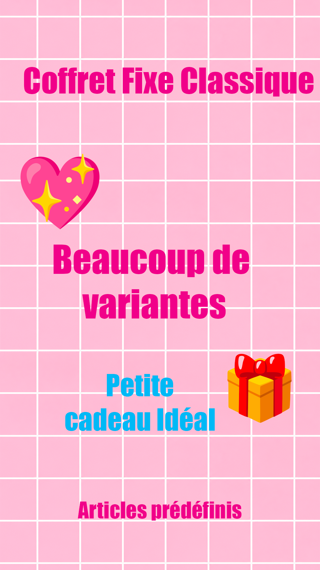 🎀 Coffret Fixe Classique🎀